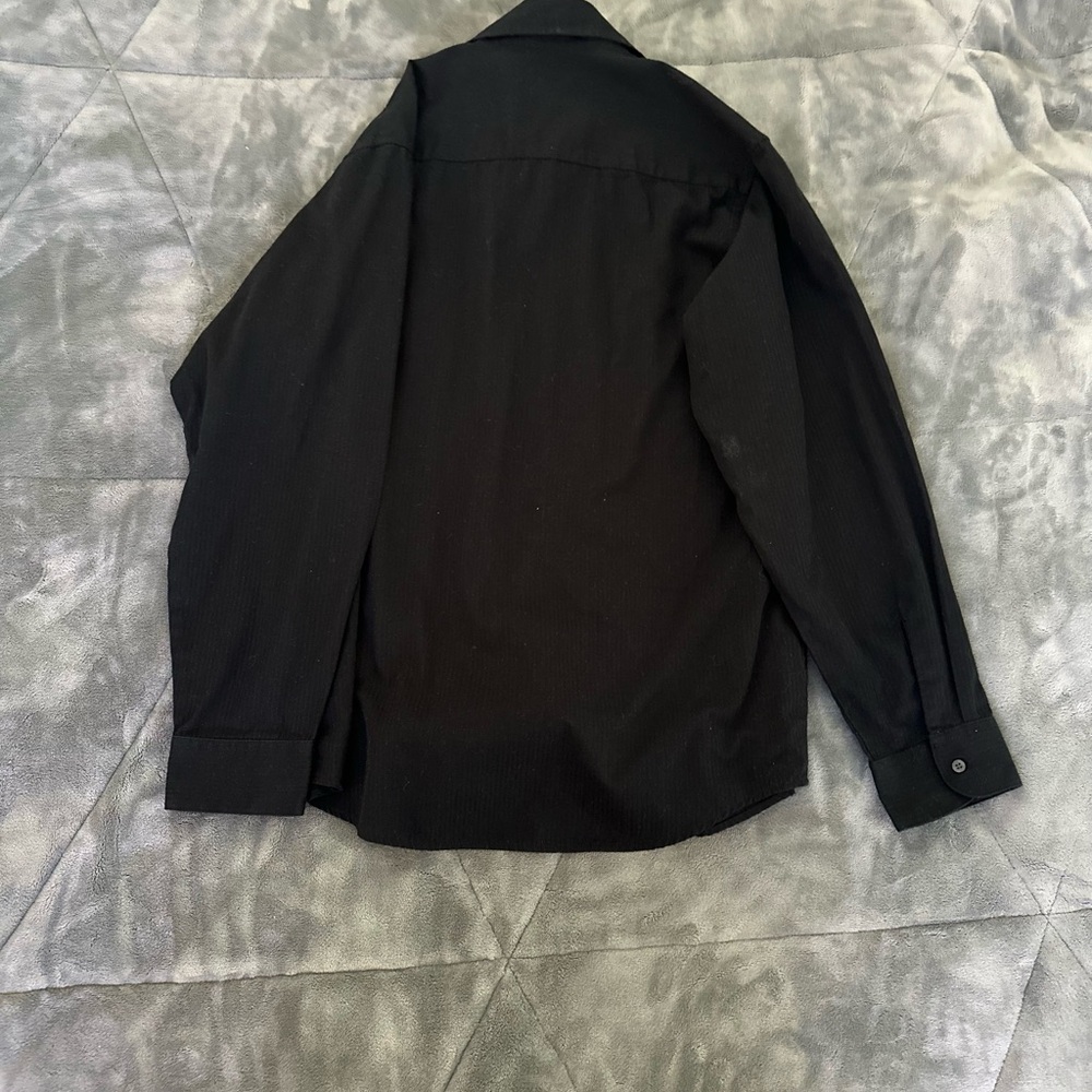 Boys Chaps Black Collared Shirt Size: XL - Picture 2 of 3